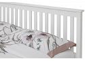 4ft6 double Heva Low foot end white wood frame bedstead 2